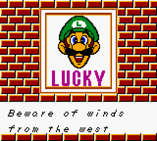 Lucky: Beware of winds from the west