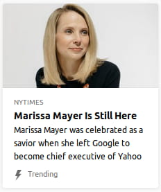 By NYTimes. Photo o’ who is presumably Marissa Mayer. “Marissa Mayer was celebrated as a savior when she left Google to become chief executive of Yahoo”