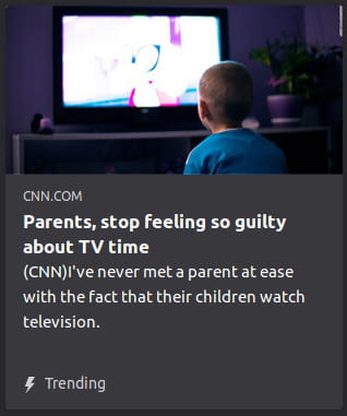 By CNN. Photo o’ a kid watching blurry supernova TV screen.