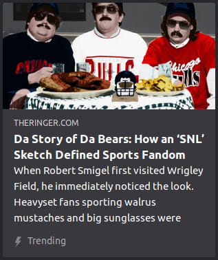 By the Ringer. Image is a still frame o’ Da Bears sketch.