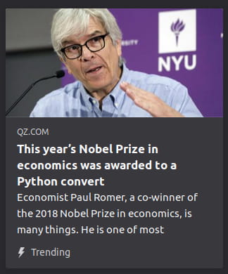 By QZ. Photo o’ an ol’ man in front o’ a microphone. “Economist Paul Romer, a co-winner of the 2018 Nobel Prize in economics, is many things. He is one of most”