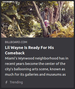 By Billboard. Photo o’ Li’l Wayne walking through a beach forest in beach clothes.