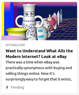 By the New York Times. Image o’ a bunch o’ shitty 3D vases in front o’ some 90s-style purple void with an orange wireframe.