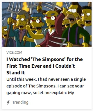 By Vice. Screencap o’ the Simpsons with angry mob with pitchforks.