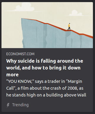 By The Economist. Illustration o’ a guy walking back down a long cliff. “YOU KNOW, says a trader in ‘Margin Call’, a film about the crash of 2008, as he stands high on a building above Wall”