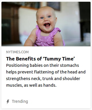 By the New York Times. Photo o’ baby who has clearly been dropped on its head a few times smiling with its wide-ope’d maw.