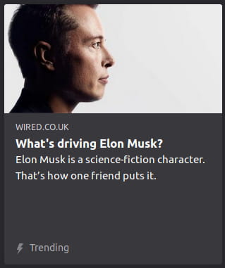 By Wired. Photo o’ Elon Musk in profile, putting on his best lifeless robot impression in front o’ a white void.